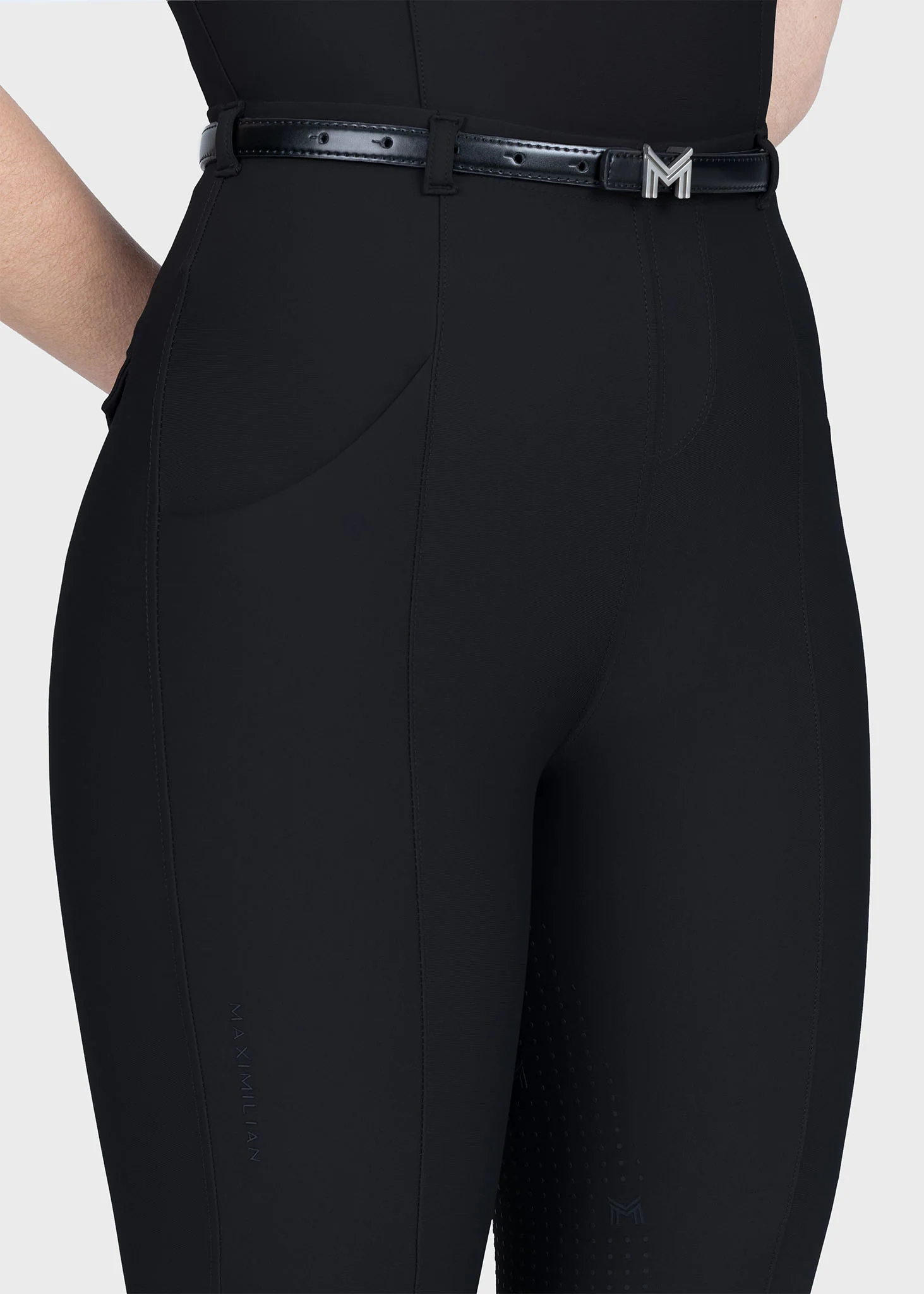 Velya Riding Leggings + Belt (Black) - Image 9
