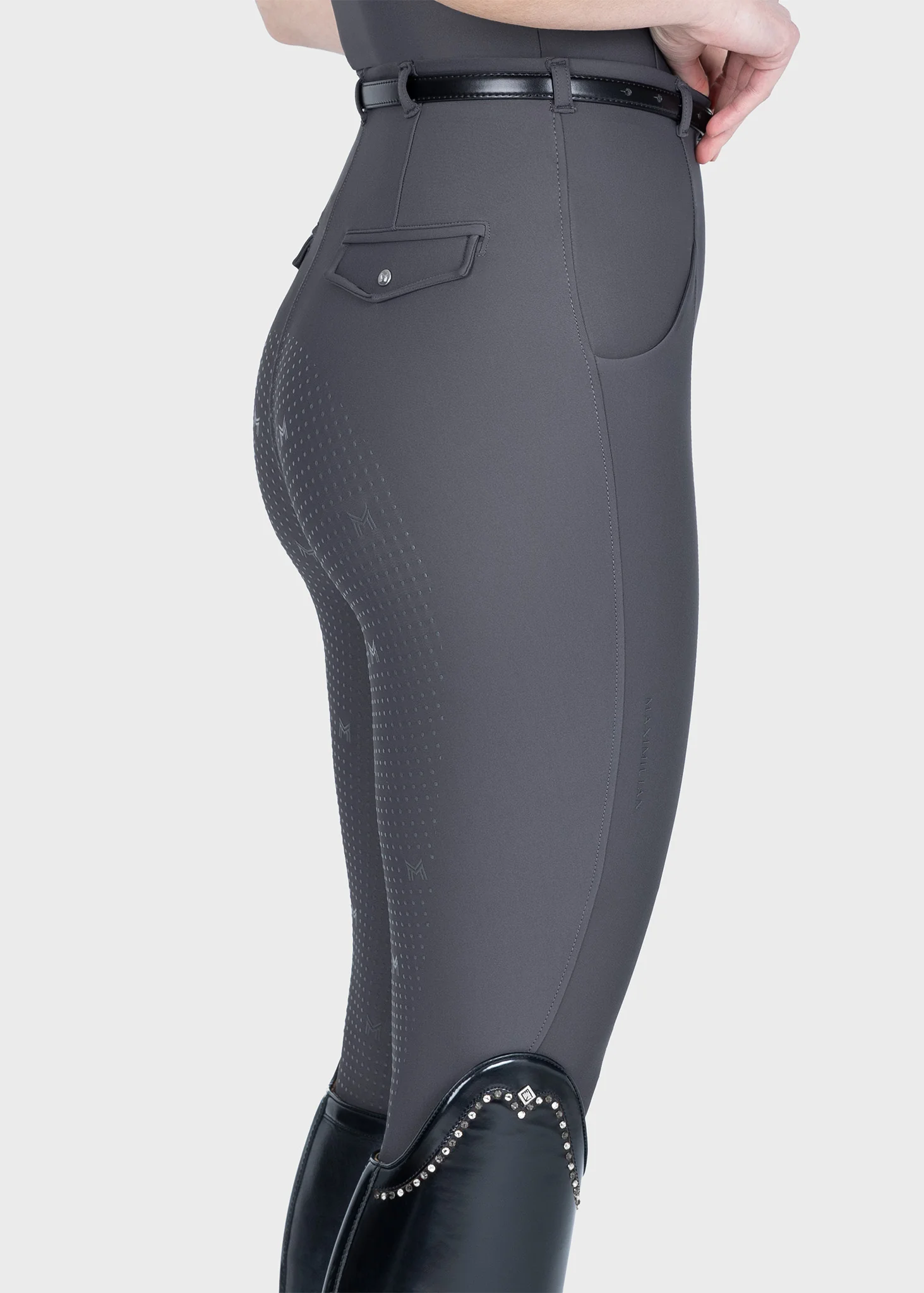 Velya Riding Leggings + Belt (Graphite) - Image 6