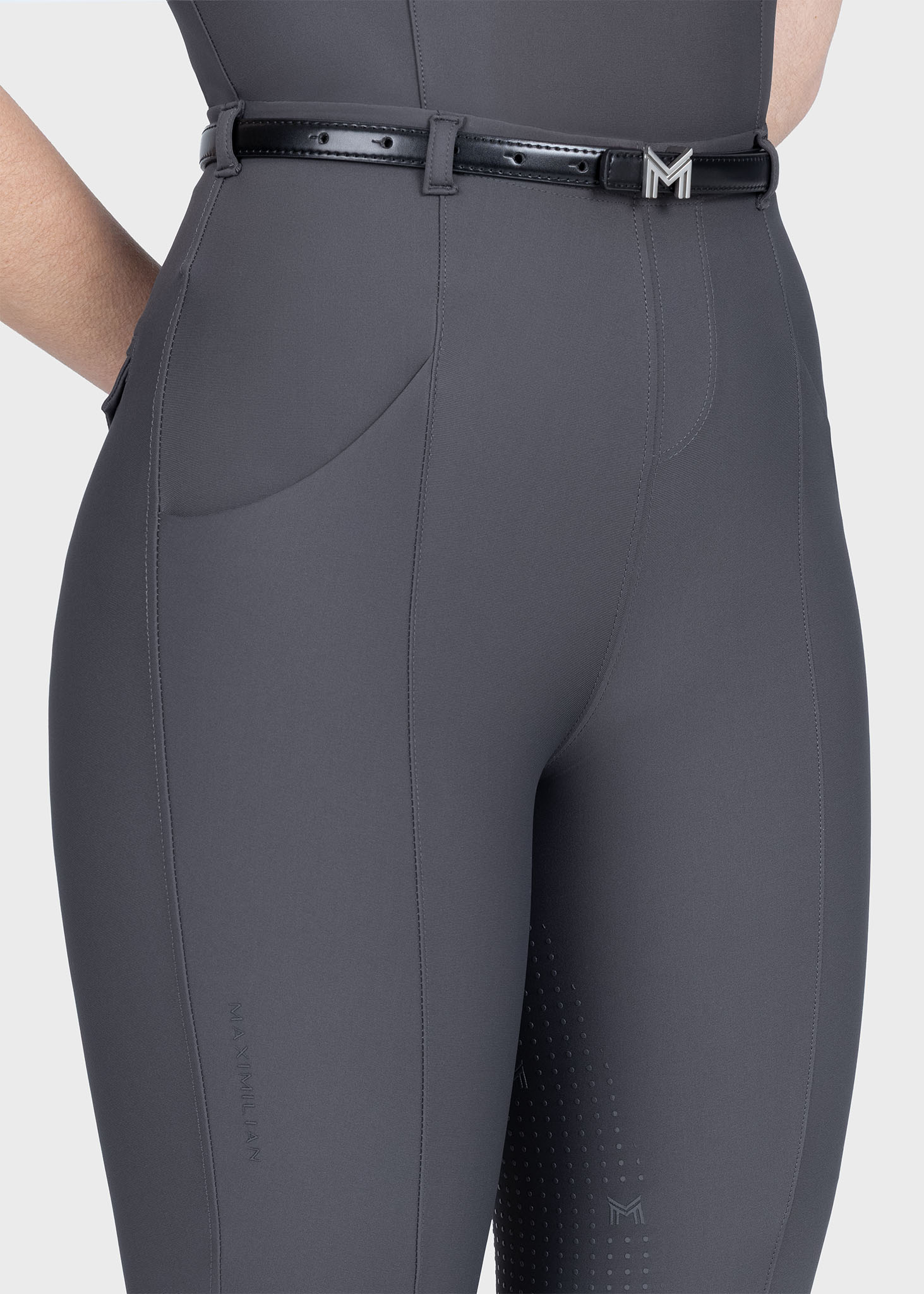 Velya Riding Leggings + Belt (Graphite) - Image 9