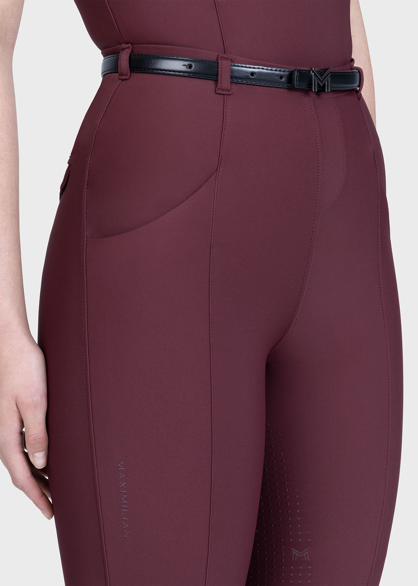 Velya Riding Leggings + Belt (Rosewood) - Image 10