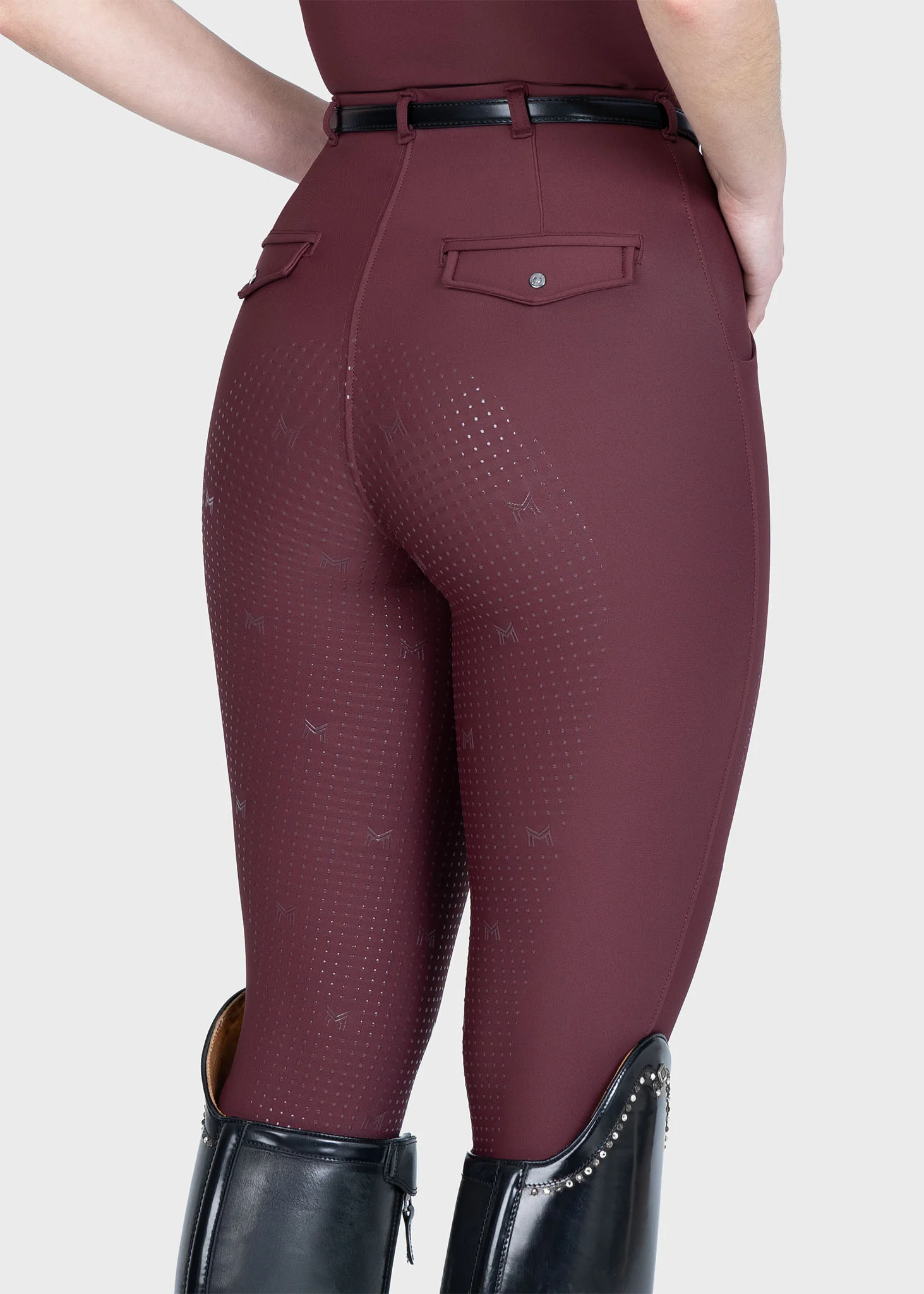 Velya Riding Leggings + Belt (Rosewood) - Image 5