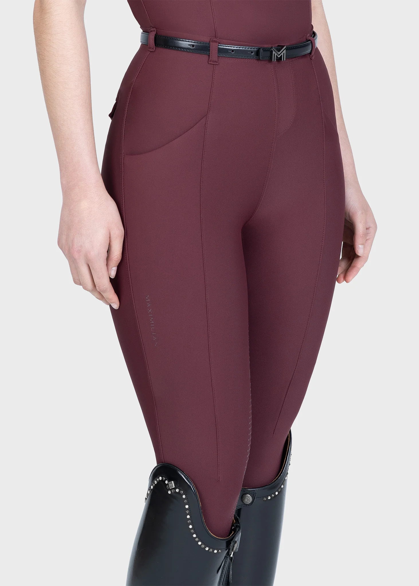 Velya Riding Leggings + Belt (Rosewood) - Image 7