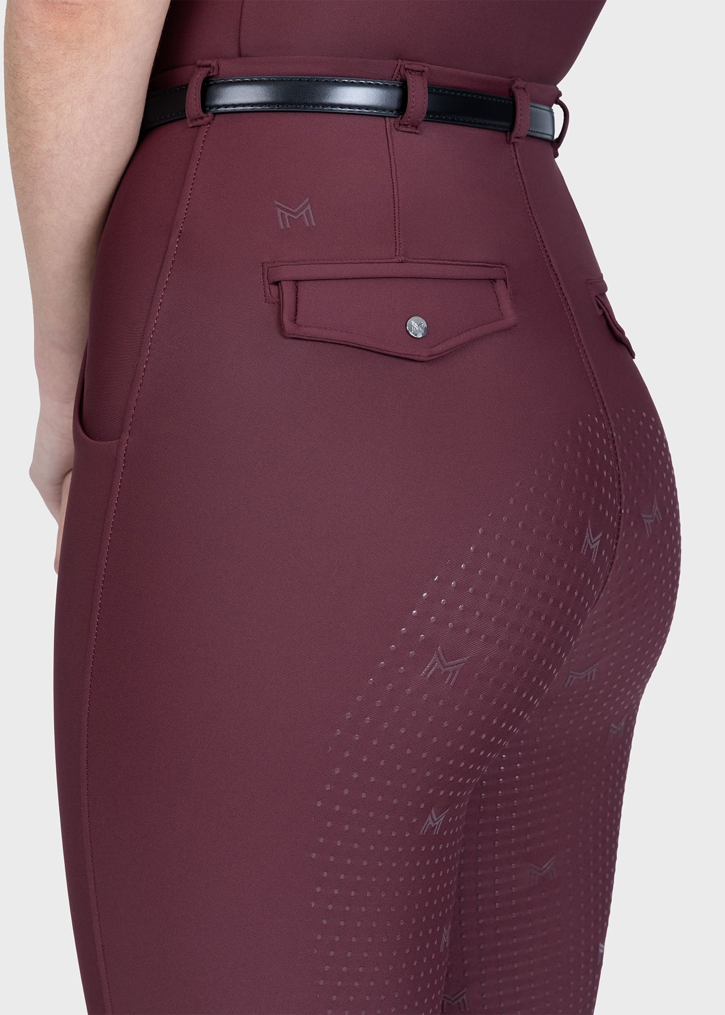 Velya Riding Leggings + Belt (Rosewood) - Image 9