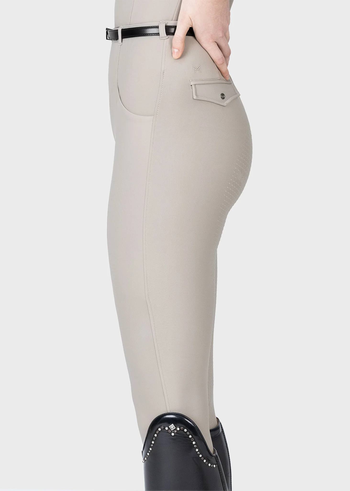 Velya Riding Leggings + Belt (Soft Taupe) - Image 3