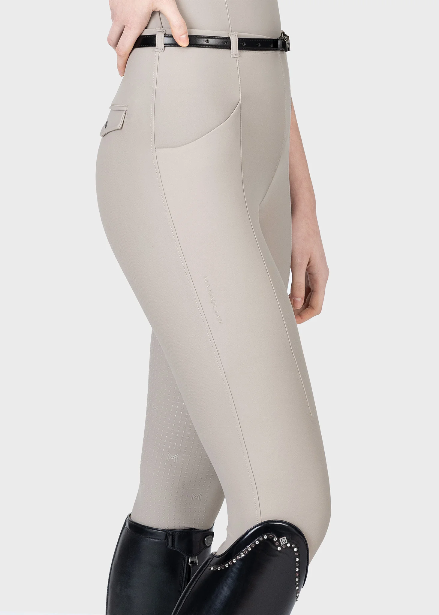 Velya Riding Leggings + Belt (Soft Taupe) - Image 7
