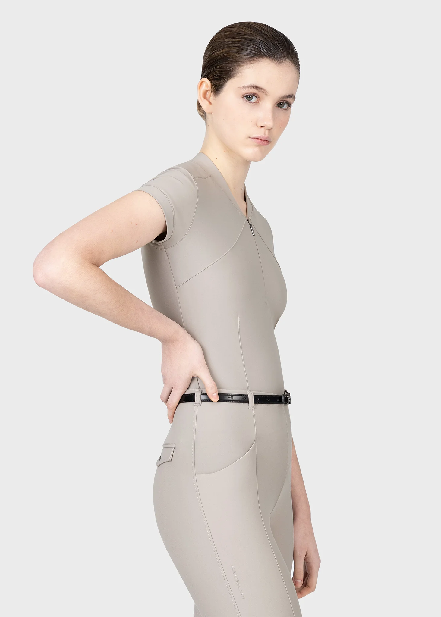 Velya Short Sleeve Base Layer (Soft Taupe) - Image 6