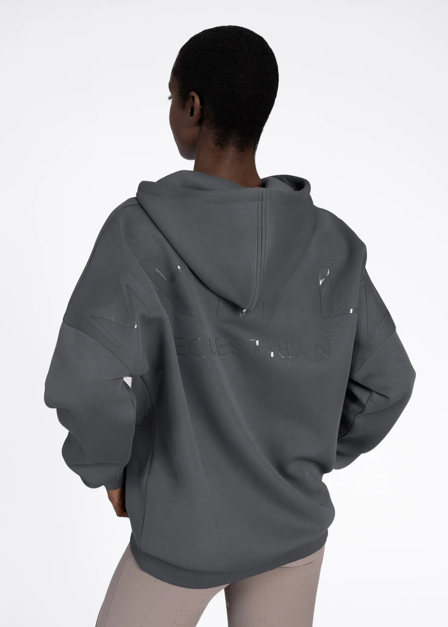 Women Icon Oversized Hoodie (Graphite) - Image 2