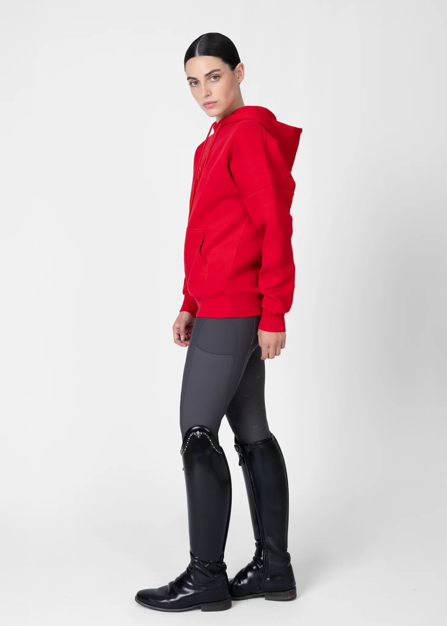 Women Icon Oversized Hoodie (Grenadine) - Image 8
