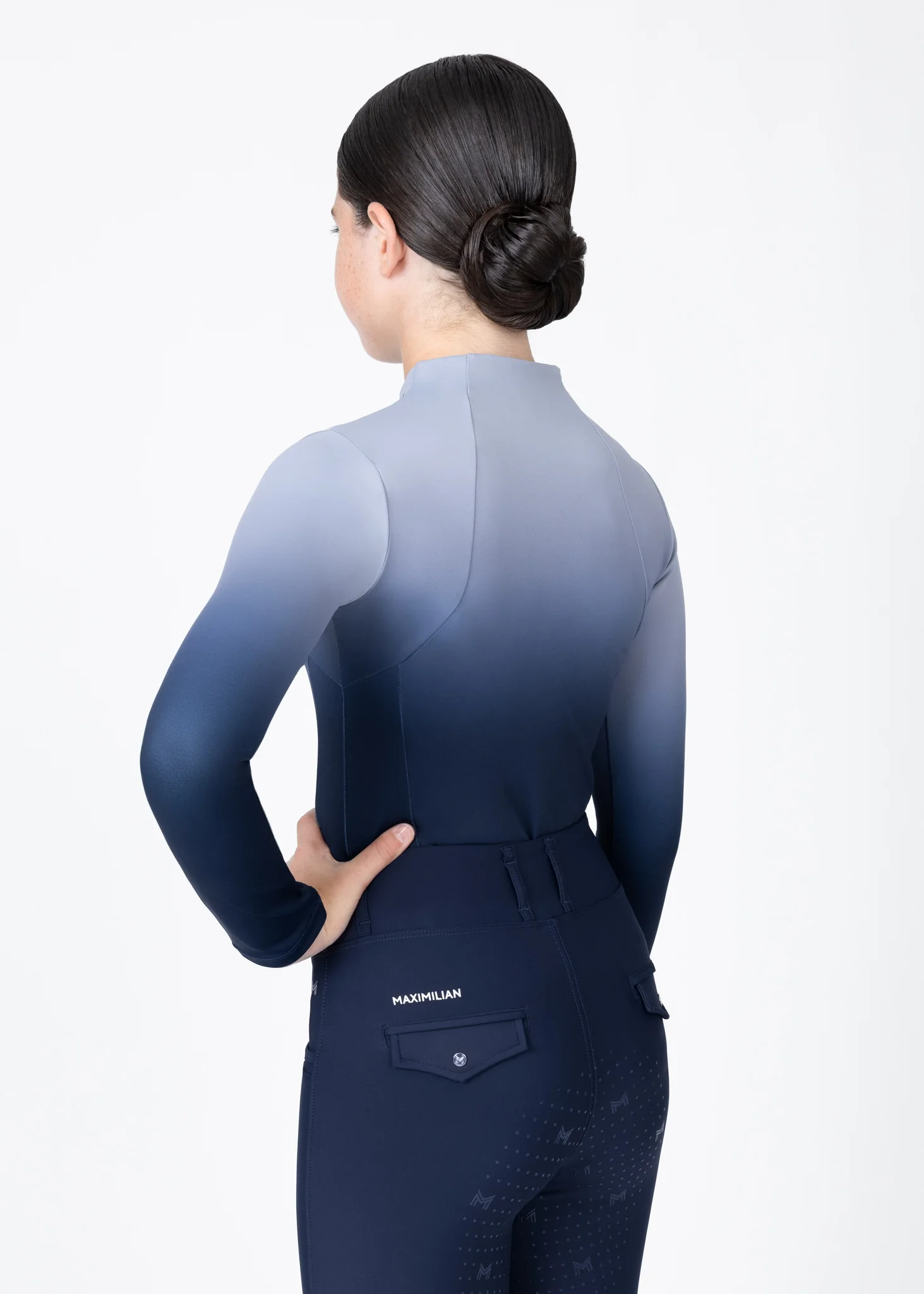 YR Ombré Long Sleeve Base Layer (Navy) - Image 3