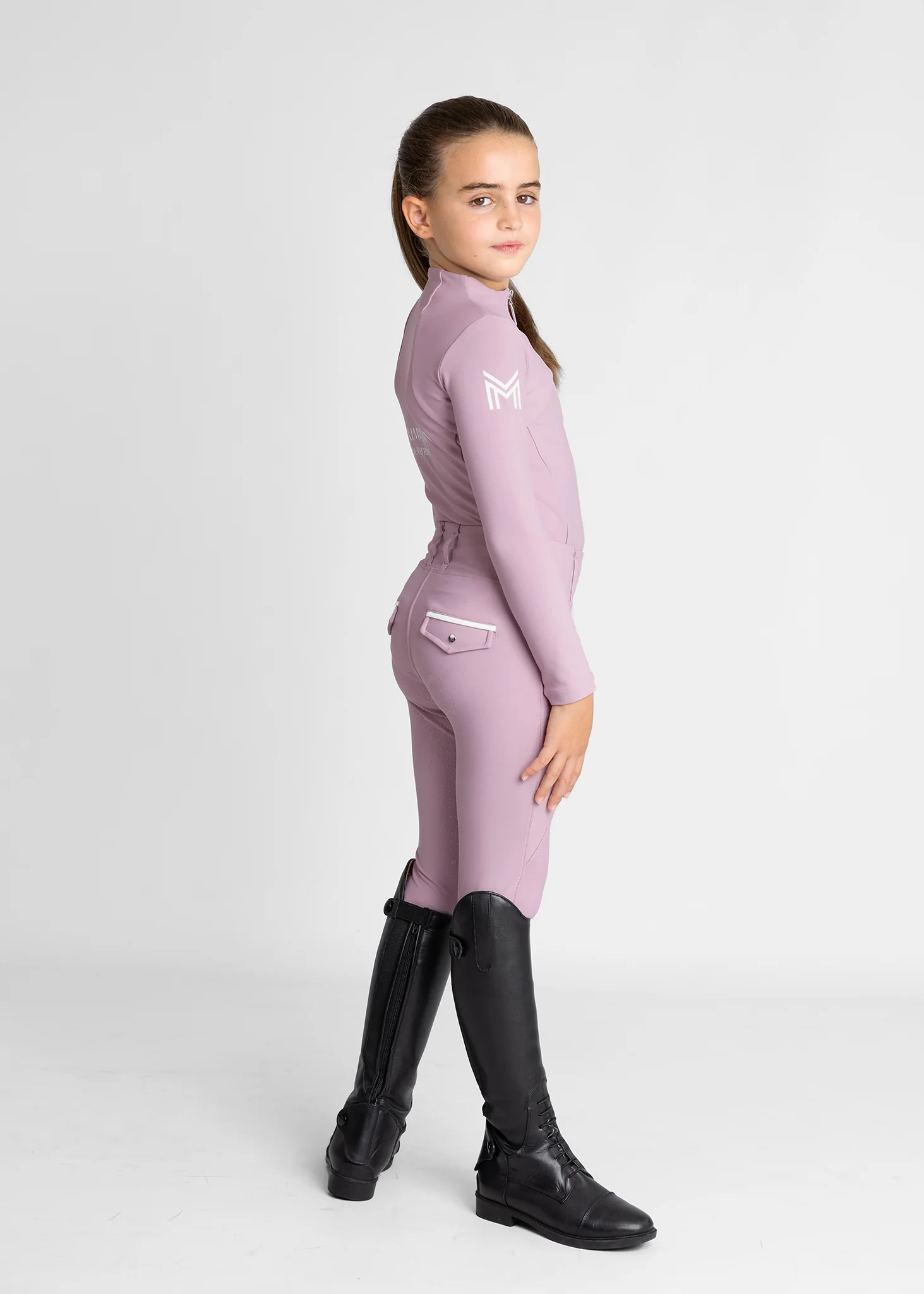 YR Pro Riding Leggings (Mauve) - Image 8