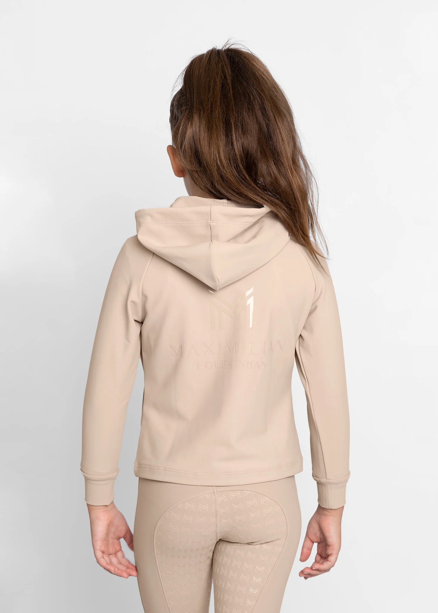 YR Reflection Zip Hoodie (Beige) - Image 2