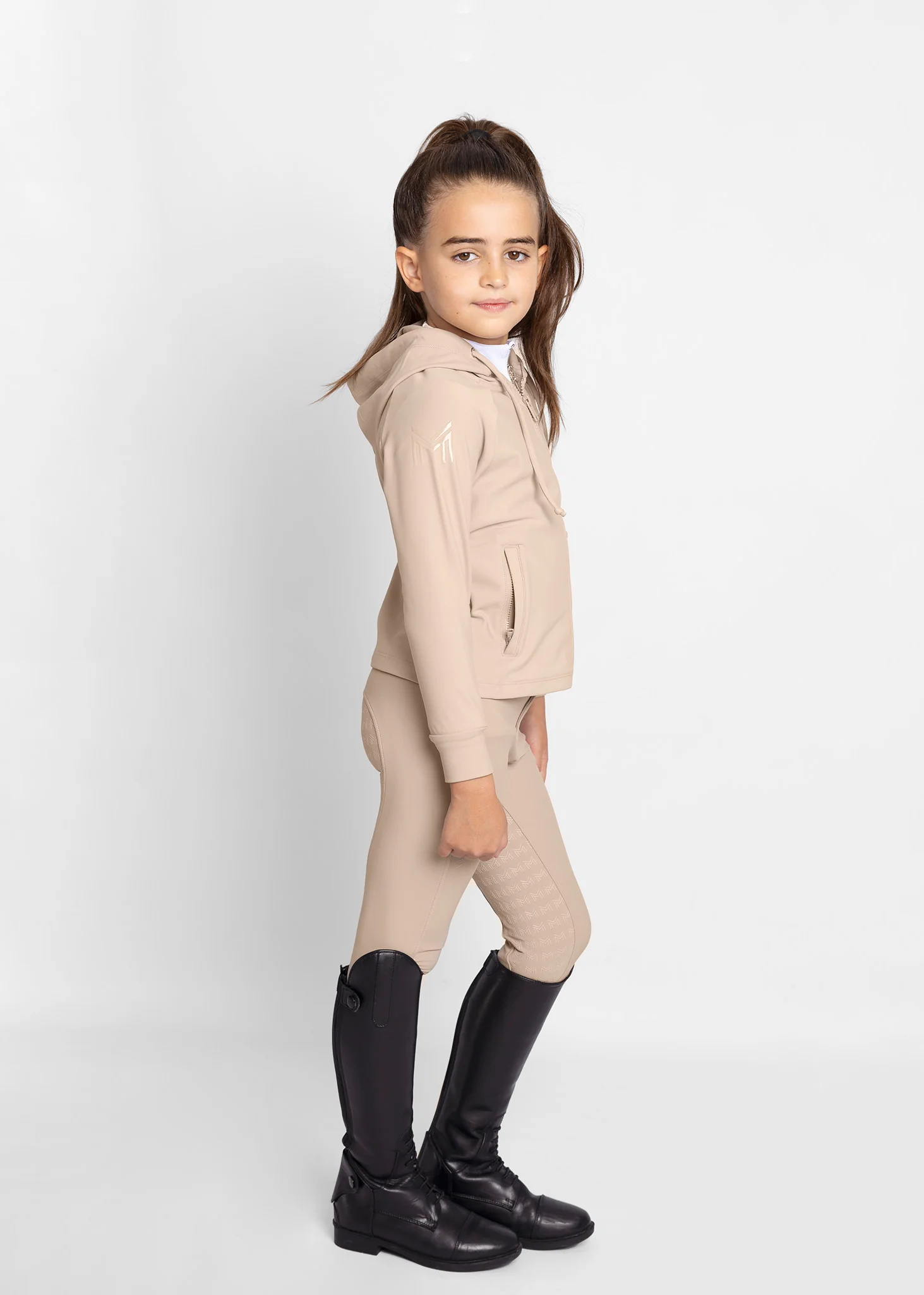YR Reflection Zip Hoodie (Beige) - Image 9