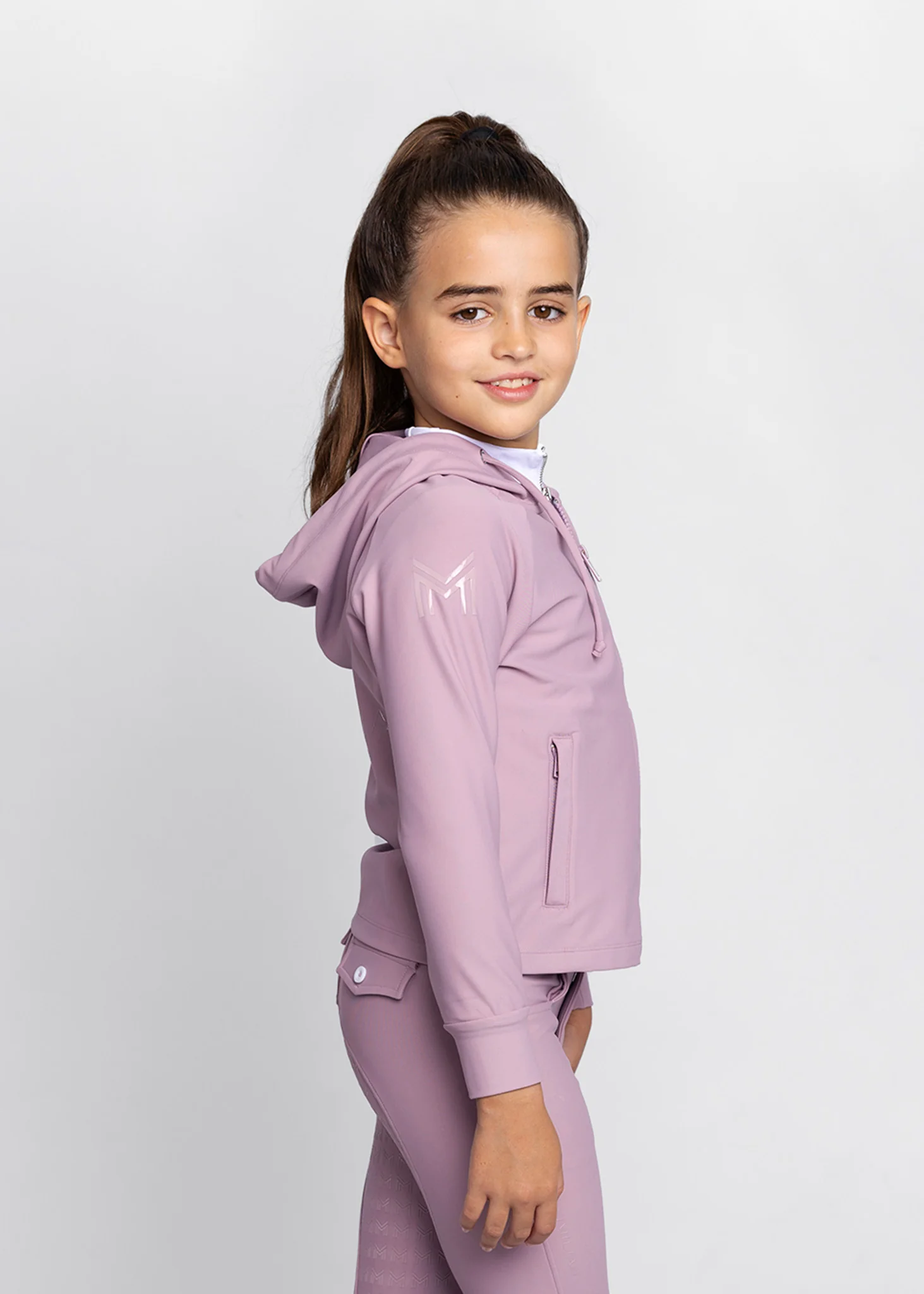 YR Reflection Zip Hoodie (Mauve) - Image 2