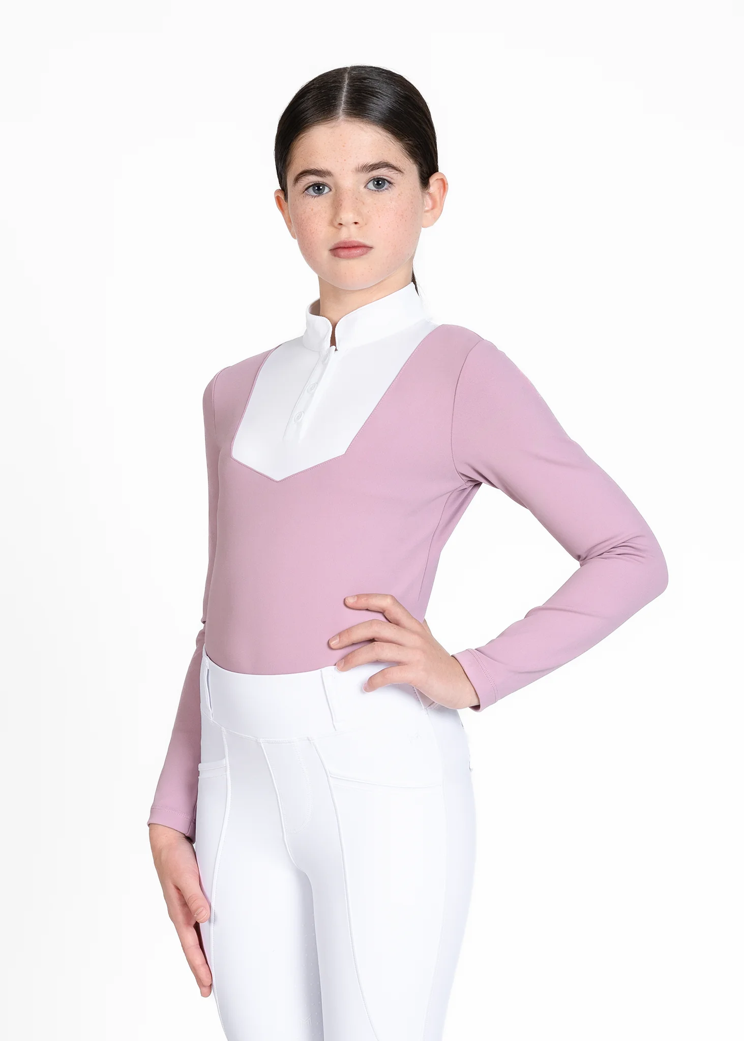 YR Sienna Long Sleeve Show Shirt (Mauve) - Image 4