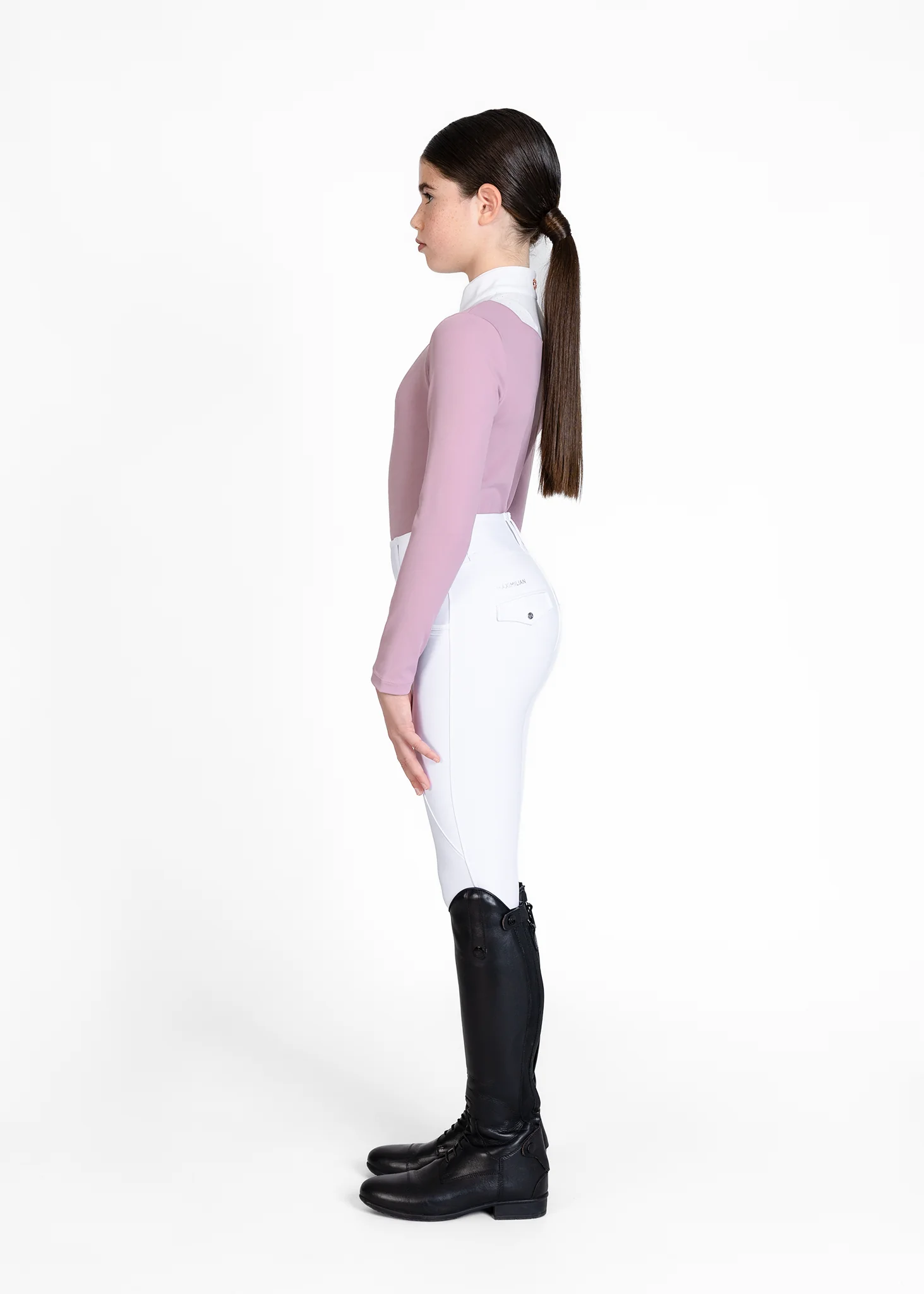 YR Sienna Long Sleeve Show Shirt (Mauve) - Image 7