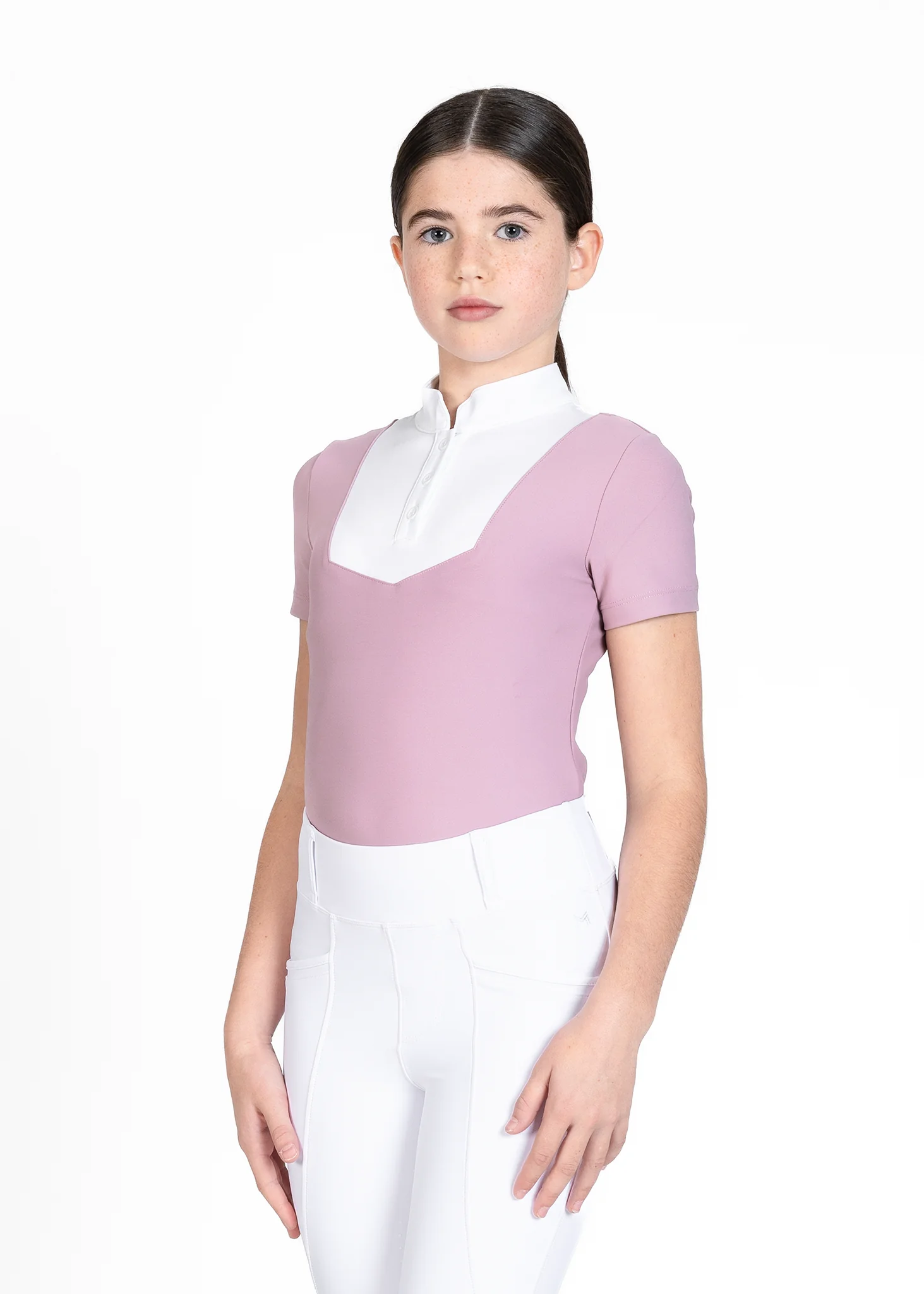YR Sienna Short Sleeve Show Shirt (Mauve) - Image 4