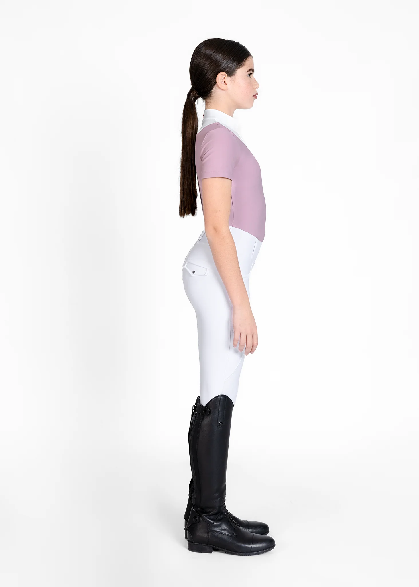 YR Sienna Short Sleeve Show Shirt (Mauve) - Image 7