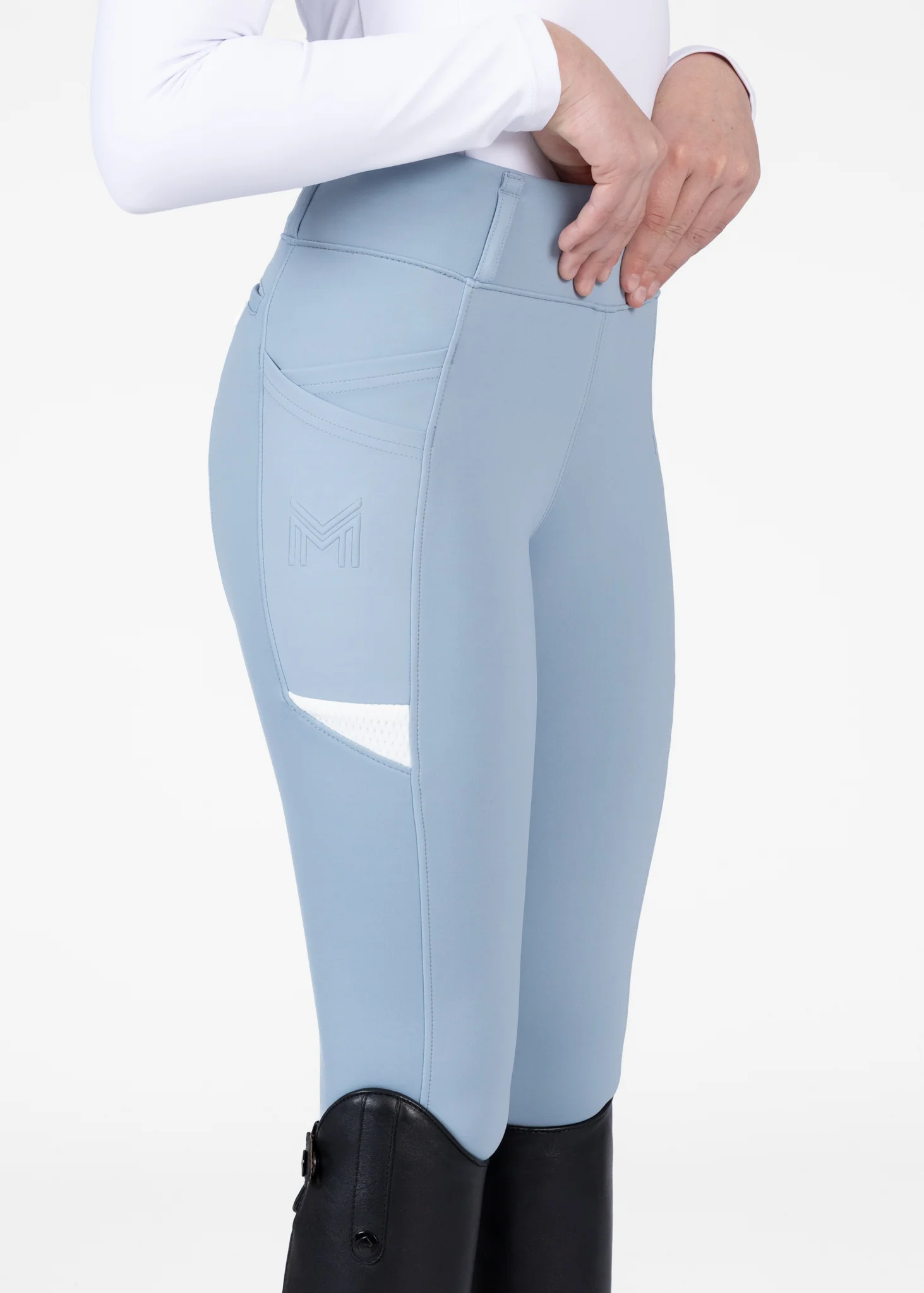 YR Tech Riding Leggings (Aqua) - Image 2