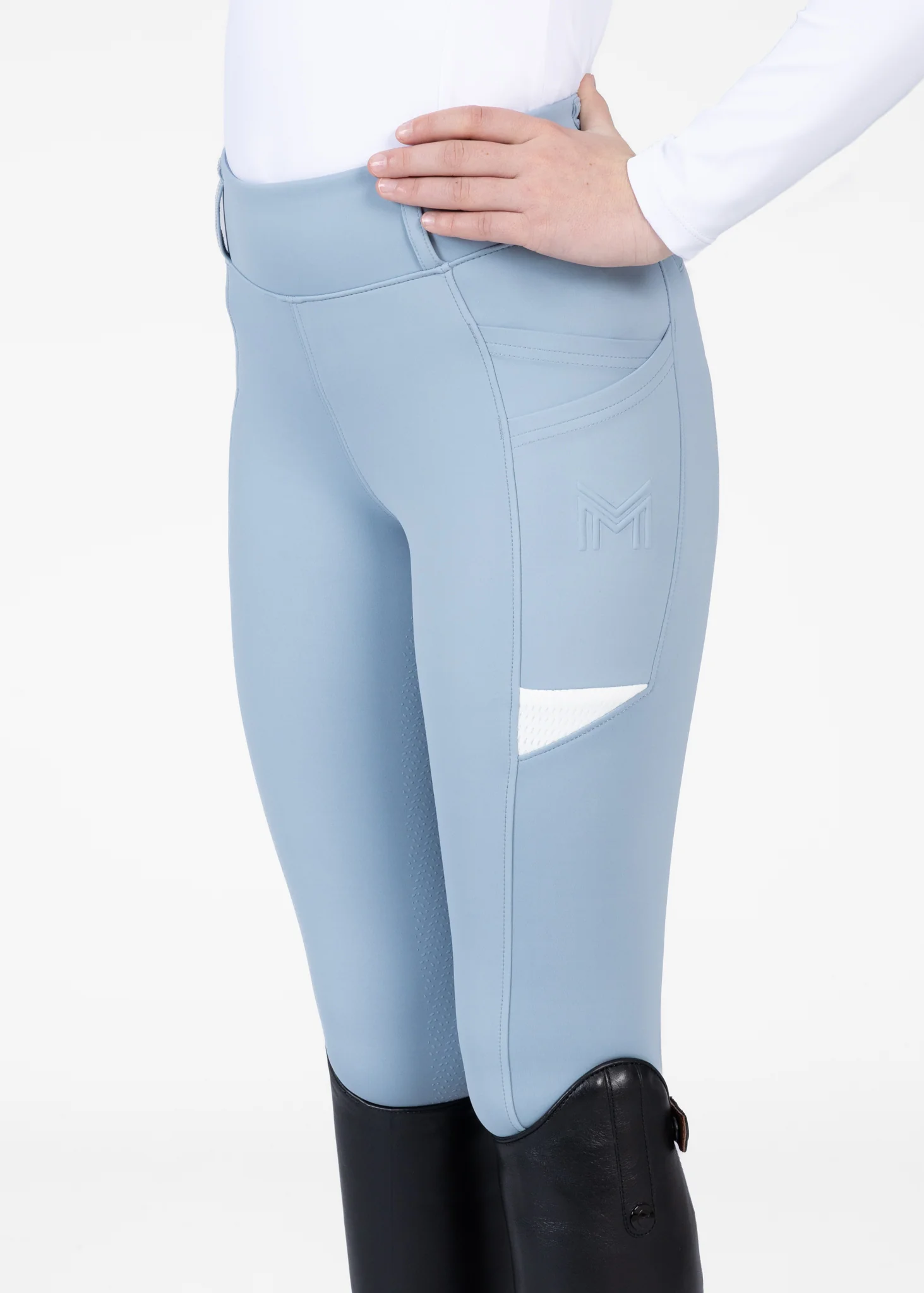 YR Tech Riding Leggings (Aqua) - Image 3