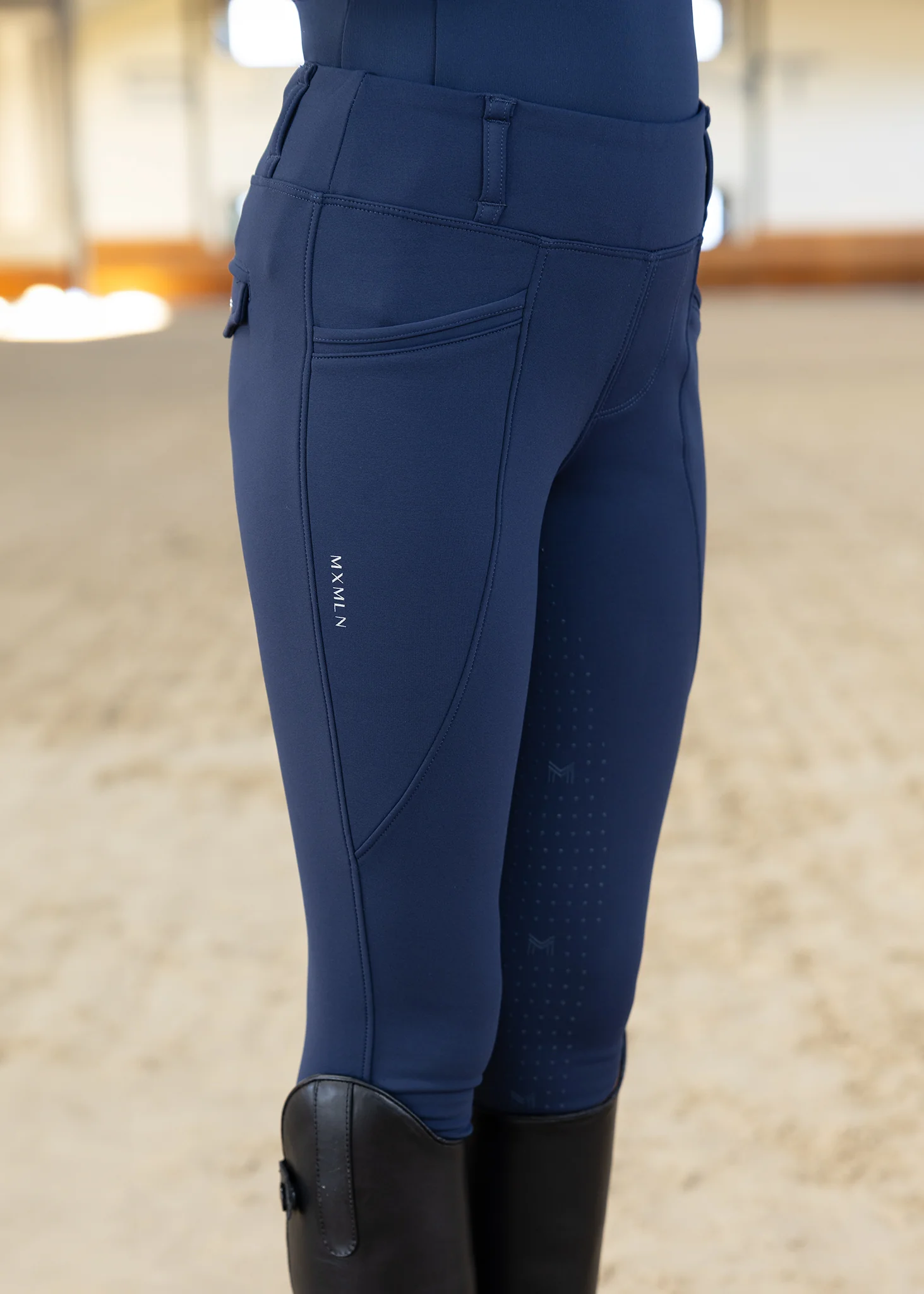 YR Winter Pro Riding Leggings (Navy) - Image 4