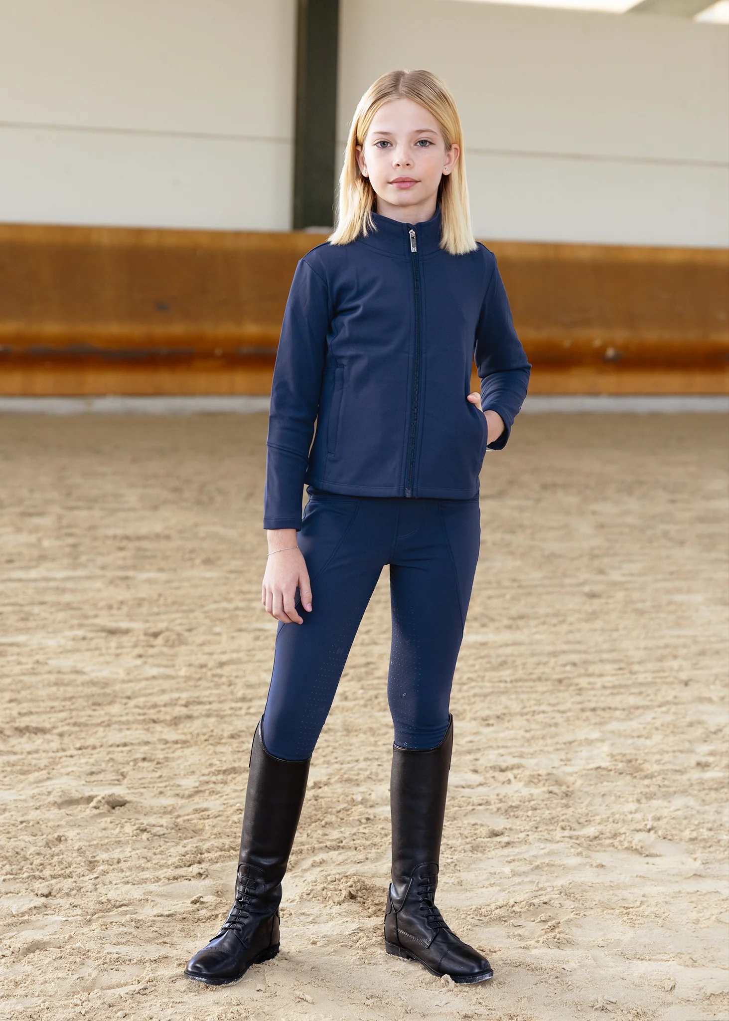 YR Winter Pro Riding Leggings (Navy) - Image 6
